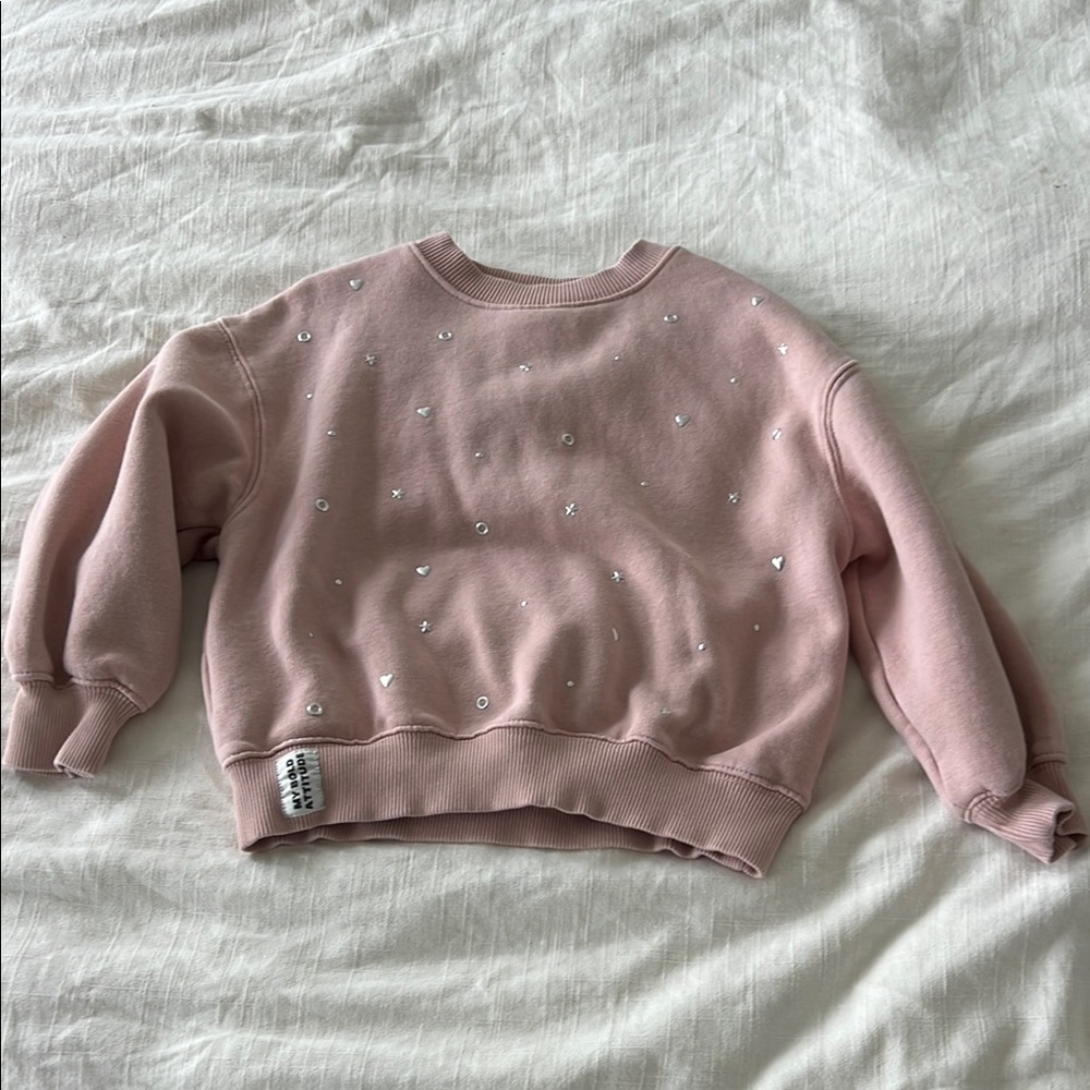 Zara Light Pink Cozy Sweatshirt